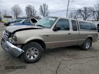 2003 Ford Ranger XLT Appearance with VIN 1FTYR44E23PB88604, listed as a Copart auction lot 47453325 with 121,293 mi miles and Salvage Title. Bid and sale history available at carsss.com. Image 1.