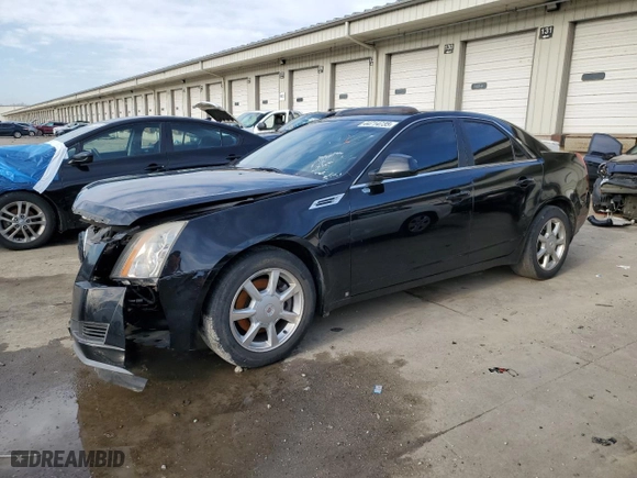 2008 Cadillac CTS RWD w/1SA with VIN 1G6DF577180188588, listed as a Copart auction lot 44714735 with 126,858 mi miles and Salvage Title. Bid and sale history available at carsss.com. Image 1.