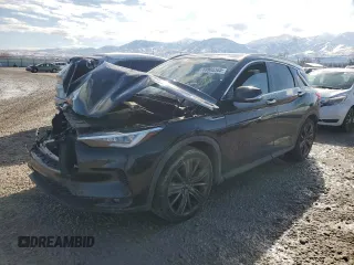 2020 Infiniti QX50 ESSENTIAL with VIN 3PCAJ5M39LF110294, listed as a Copart auction lot 49806365 with 87,673 mi miles and Salvage Title. Bid and sale history available at carsss.com. Image 1.