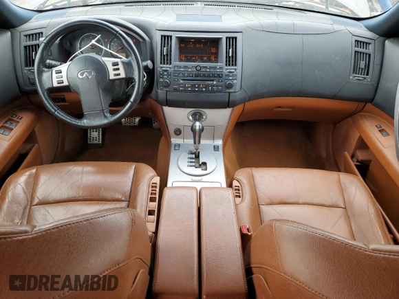 2003 Infiniti FX Options z VIN JNRAS08W03X202372, wystawiony jako Copart lot #46626995 z przebiegiem 124 061 mil mil oraz Szkoda całkowita • Salvage title. Historia ofert i sprzedaży dostępna na DreamBid. Obrazek 8.
