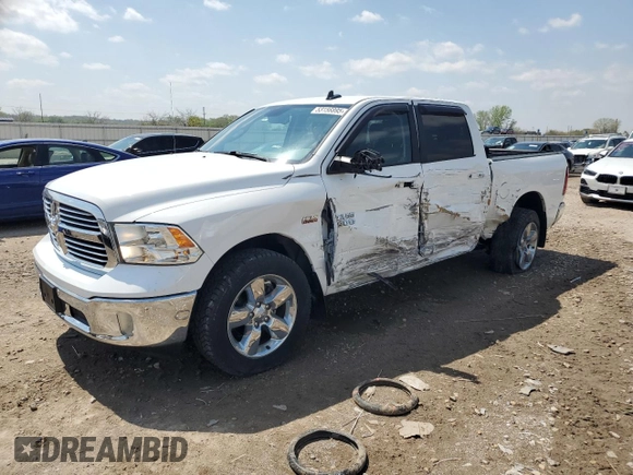 2018 Ram 1500 Big Horn with VIN 3C6RR7LT1JG227150, listed as a Copart auction lot 53156895 with 54,562 mi miles and Salvage title. Bid and sale history available at DreamBid. Image 1.