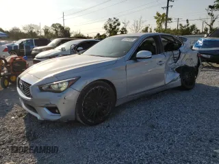 2020 Infiniti Q50 Luxe z VIN JN1EV7AP0LM202901, wystawiony jako Copart lot #53184835 z przebiegiem 80 248 mil mil oraz Nie do naprawy • Non repairable. Historia ofert i sprzedaży dostępna na DreamBid. Obrazek 1.