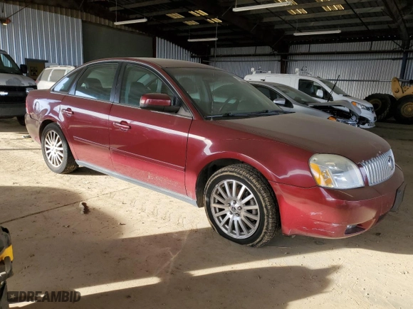 2005 Mercury Montego Premier with VIN 1MEFM42105G617326, listed as a Copart auction lot 44360835 with 0 mi miles and Salvage Title. Bid and sale history available at carsss.com. Image 4.