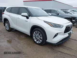 2021 Toyota Highlander Hybrid Limited with VIN 5TDYARAH2MS006703, listed as a IAAI auction lot 41554936 with 86,327 mi miles and . Bid and sale history available at DreamBid. Image 1.