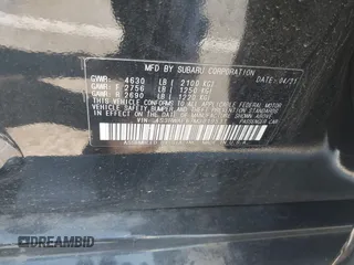 2021 Subaru Legacy Premium с VIN 4S3BWAF67M3019531, выставлен на аукционе IAAI как лот 42113679 с пробегом 71 866 миль миль и . История ставок и продаж доступна на DreamBid. Изображение 9.
