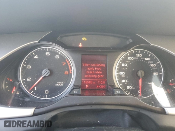 2010 Audi A4 2.0T Premium Plus with VIN WAUWFAFL1AA169842, listed as a Copart auction lot 81642084 with 118,583 mi miles and Clean Title. Bid and sale history available at carsss.com. Image 9.