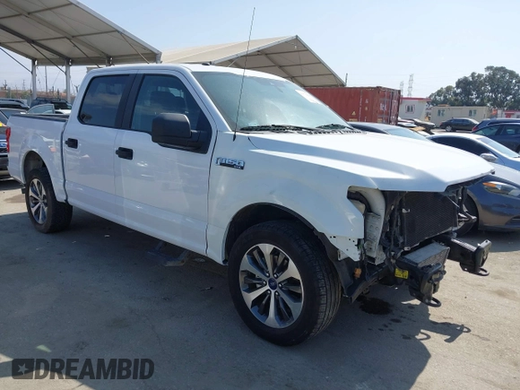 2019 Ford F-150 XL with VIN 1FTEW1EP1KKD58344, listed as a IAAI auction lot 42574848 with 54,133 mi miles and . Bid and sale history available at DreamBid. Image 1.