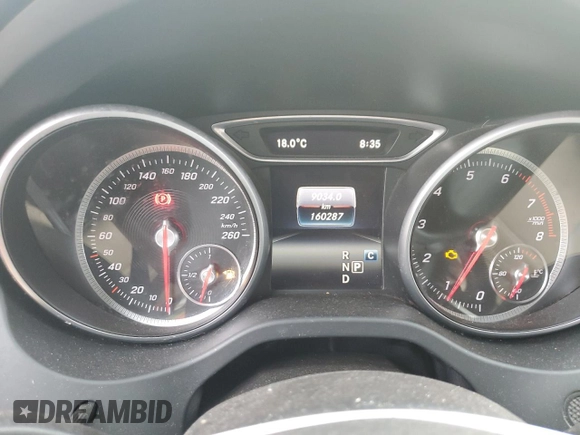 2017 Mercedes-Benz CLA 250 with VIN WDDSJ4GB6HN399599, listed as a Copart auction lot 54118705 with 160,287 mi miles and Clean Title. Bid and sale history available at DreamBid. Image 9.
