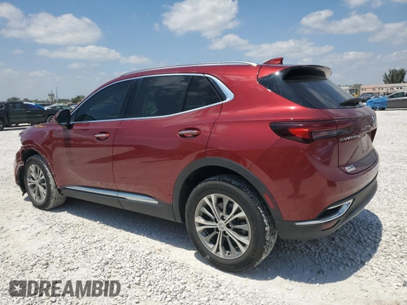 2022 Buick Envision Preferred with VIN LRBAZLR44ND009901, listed as a Copart auction lot 53375565 with 25,257 mi miles and Non Repairable. Bid and sale history available at carsss.com. Image 2.