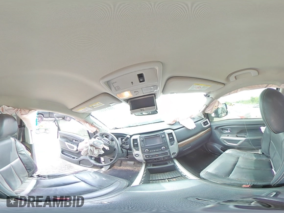 2016 Nissan Titan SL z VIN 1N6BA1F22GN504550, wystawiony jako Copart lot #56616955 z przebiegiem 176 020 mil mil oraz Szkoda całkowita • Salvage title. Historia ofert i sprzedaży dostępna na DreamBid. Obrazek 15.