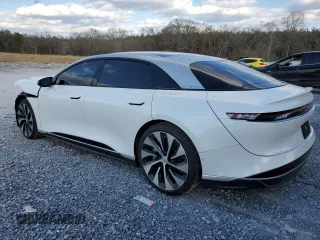 2024 Lucid Air Touring with VIN 50EA1TEA4RA001840, listed as a Copart auction lot 42446645 with 9,899 mi miles and Salvage Title. Bid and sale history available at carsss.com. Image 2.