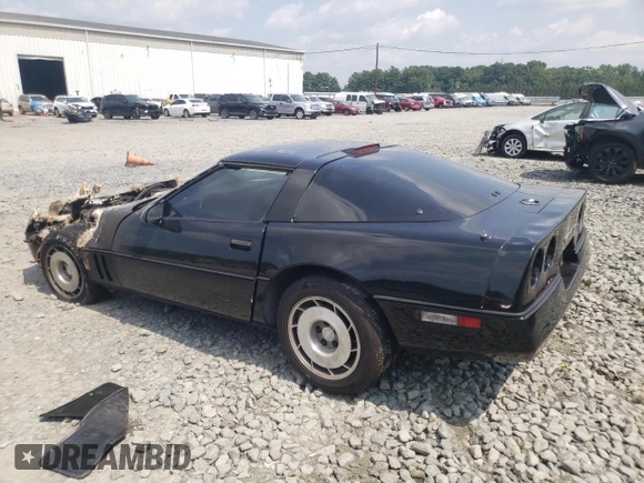 1987 Chevrolet Corvette with VIN 1G1YY2182H5108056, listed as a Copart auction lot 66313144 with 94,107 mi miles and Salvage Title. Bid and sale history available at carsss.com. Image 2.