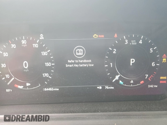 2021 Land Rover Range Rover Velar S with VIN SALYJ2EX1MA328649, listed as a Copart auction lot 51627475 with 64,492 mi miles and Salvage Title. Bid and sale history available at DreamBid. Image 9.