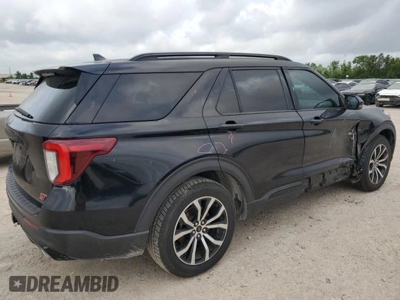 2020 Ford Explorer ST with VIN 1FM5K8GC1LGA80124, listed as a Copart auction lot 54865575 with 95,477 mi miles and Salvage Title. Bid and sale history available at carsss.com. Image 3.
