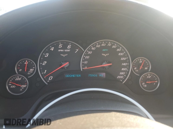 2011 Chevrolet Corvette Z16 Grand Sport 3LT with VIN 1G1YW2DW2B5106525, listed as a Copart auction lot 63460725 with 75,931 mi miles and Salvage title. Bid and sale history available at DreamBid. Image 9.
