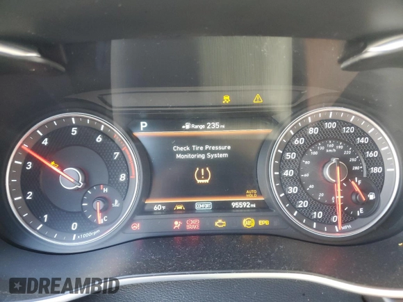 2019 Genesis G70 Advanced with VIN KMTG34LE2KU017061, listed as a Copart auction lot 46346405 with 95,592 mi miles and Salvage title. Bid and sale history available at DreamBid. Image 9.