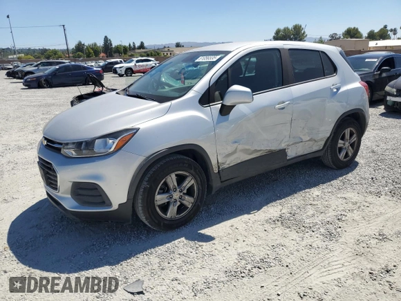 2020 Chevrolet Trax LS with VIN KL7CJKSB0LB340114, listed as a Copart auction lot 61056535 with 42,044 mi miles and Salvage title. Bid and sale history available at DreamBid. Image 1.