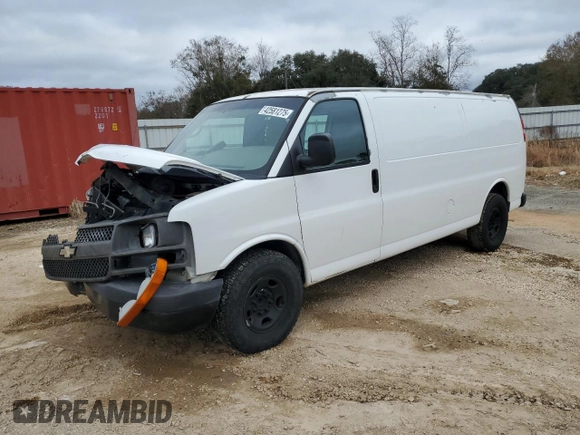 2011 Chevrolet Express Cargo Van with VIN 1GCZGUCG6B1148251, listed as a Copart auction lot 42581275 with Not Provided miles and Salvage Title. Bid and sale history available at carsss.com. Image 1.