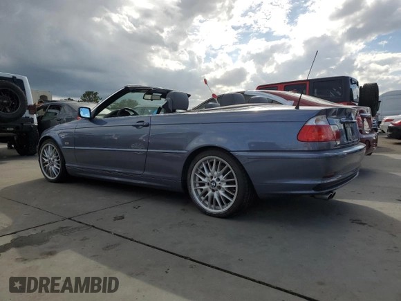 2003 BMW 3 Series 330Ci with VIN WBABS53443JU98486, listed as a Copart auction lot 75103384 with 0 mi miles and Salvage Title. Bid and sale history available at carsss.com. Image 2.