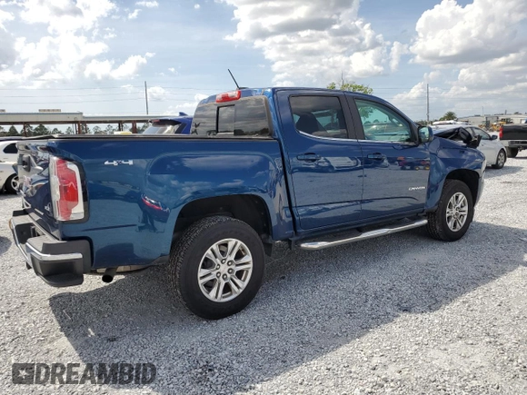 2019 GMC Canyon 4WD SLE with VIN 1GTG6CEN5K1120926, listed as a Copart auction lot 51288955 with 76,995 mi miles and Salvage Title. Bid and sale history available at carsss.com. Image 3.