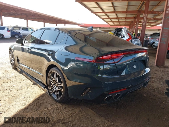 2022 Kia Stinger GT1 with VIN KNAE45LC3N6115626, listed as a IAAI auction lot 41757758 with 22,647 mi miles and . Bid and sale history available at DreamBid. Image 3.