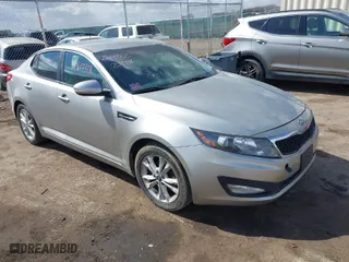 2011 Kia Optima EX with VIN KNAGN4A70B5076758, listed as a IAAI auction lot 41822218 with 161,183 mi miles. Bid and sale history available at carsss.com. Image 1.