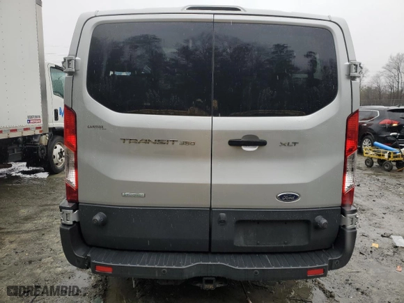 2016 Ford Transit Wagon XL with VIN 1FBZX2ZG8GKB05385, listed as a Copart auction lot 44406105 with 0 mi miles and Salvage Title. Bid and sale history available at carsss.com. Image 6.
