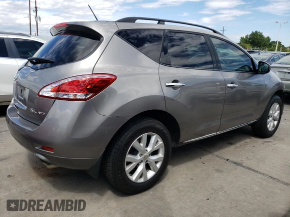2012 Nissan Murano SL with VIN JN8AZ1MW2CW230045, listed as a Copart auction lot 68857194 with 160,829 mi miles and Salvage Title. Bid and sale history available at carsss.com. Image 3.