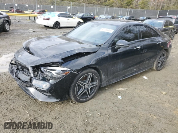 2024 Mercedes-Benz CLA 250 with VIN W1K5J4HB5RN454962, listed as a Copart auction lot 42414615 with 13,443 mi miles and Salvage title. Bid and sale history available at DreamBid. Image 1.