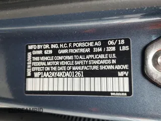 2019 Porsche Cayenne with VIN WP1AA2AY4KDA01261, listed as a Copart auction lot 59630025 with 56,459 mi miles and Salvage title. Bid and sale history available at DreamBid. Image 13.