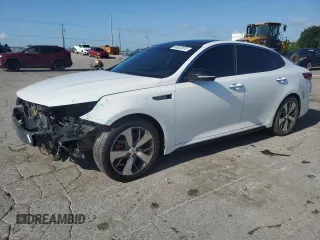 2016 Kia Optima SX Turbo with VIN 5XXGW4L29GG001707, listed as a Copart auction lot 60823875 with 189,336 mi miles and Salvage title. Bid and sale history available at DreamBid. Image 1.