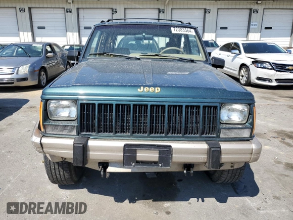 1993 Jeep Cherokee Country with VIN 1J4FJ78S4PL517648, listed as a Copart auction lot 72383564 with 127,156 mi miles and Salvage Title. Bid and sale history available at carsss.com. Image 5.