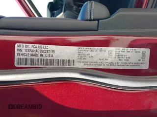 2025 Jeep Grand Cherokee Laredo with VIN 1C4RJHAG9SC287175, listed as a IAAI auction lot 41856266 with 2,495 mi miles and . Bid and sale history available at DreamBid. Image 9.