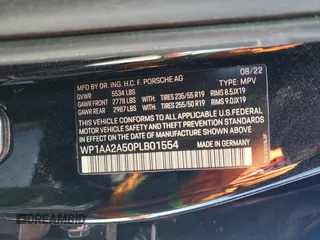 2023 Porsche Macan with VIN WP1AA2A50PLB01554, listed as a Copart auction lot 44022365 with 31,549 mi miles and Salvage title. Bid and sale history available at DreamBid. Image 16.