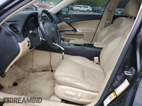 2006 Lexus IS 250 z VIN JTHBK262665013563, wystawiony jako Copart lot #54230975 z przebiegiem 220 480 mil mil oraz Szkody całkowita. Historia ofert i sprzedaży dostępna na DreamBid. Obrazek 7.