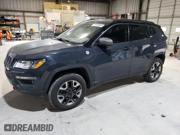 2018 Jeep Compass Trailhawk with VIN 3C4NJDDB4JT184997, listed as a Copart auction lot 48943005 with 119,778 mi miles and Salvage title. Bid and sale history available at DreamBid. Image 1.