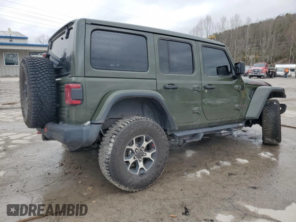 2021 Jeep Wrangler Unlimited Rubicon with VIN 1C4JJXFM3MW555919, listed as a Copart auction lot 81666124 with 51,188 mi miles and Salvage Title. Bid and sale history available at carsss.com. Image 3.