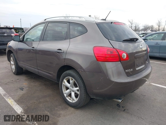 2008 Nissan Rogue SL with VIN JN8AS58V38W103180, listed as a IAAI auction lot 41650132 with 174,836 mi miles and . Bid and sale history available at DreamBid. Image 3.