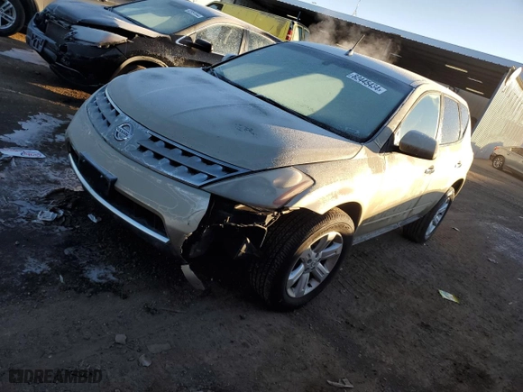 2006 Nissan Murano S with VIN JN8AZ08W16W504733, listed as a Copart auction lot 82445434 with 175,265 mi miles and Salvage Title. Bid and sale history available at carsss.com. Image 1.