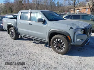 2023 Nissan Frontier PRO-4X with VIN 1N6ED1EK0PN658776, listed as a IAAI auction lot 41864687 with 15,783 mi miles. Bid and sale history available at carsss.com. Image 1.