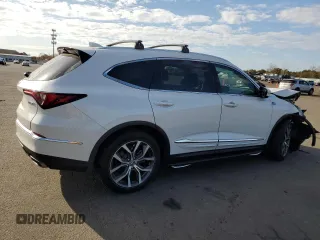2022 Acura MDX w/Technology Package with VIN 5J8YE1H44NL014265, listed as a Copart auction lot 78062084 with 42,840 mi miles and Salvage Title. Bid and sale history available at carsss.com. Image 3.