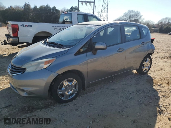 2014 Nissan Note SV with VIN 3N1CE2CP3EL437507, listed as a Copart auction lot 47805395 with 121,881 mi miles and Salvage Title. Bid and sale history available at DreamBid. Image 1.