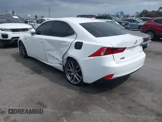 2016 Lexus IS with VIN JTHBE1D22G5026784, listed as a IAAI auction lot 42073105 with 79,290 mi miles and . Bid and sale history available at carsss.com. Image 3.