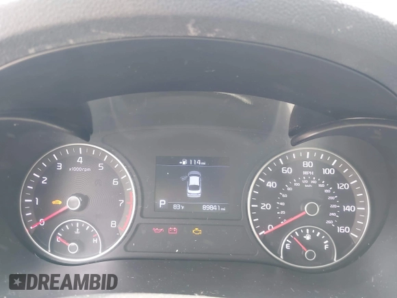 2019 Kia Optima LX z VIN 5XXGT4L32KG298796, wystawiony jako IAAI lot #42266827 z przebiegiem 89 841 mil mil oraz . Historia ofert i sprzedaży dostępna na DreamBid. Obrazek 7.