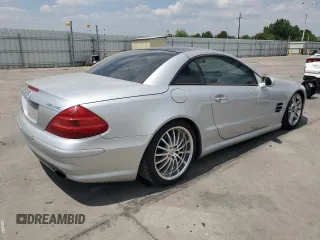 2003 Mercedes-Benz SL 500 with VIN WDBSK75F83F032154, listed as a Copart auction lot 63123435 with 123,359 mi miles and Clean title. Bid and sale history available at DreamBid. Image 3.