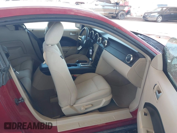 2008 Ford Mustang Deluxe with VIN 1ZVHT80N785179881, listed as a IAAI auction lot 42058845 with 154,385 mi miles. Bid and sale history available at carsss.com. Image 5.