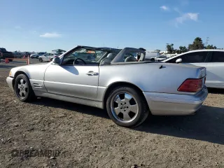 1999 Mercedes-Benz SL-Class with VIN WDBFA68FXXF174165, listed as a Copart auction lot 81608314 with 0 mi miles and Salvage Title. Bid and sale history available at carsss.com. Image 2.