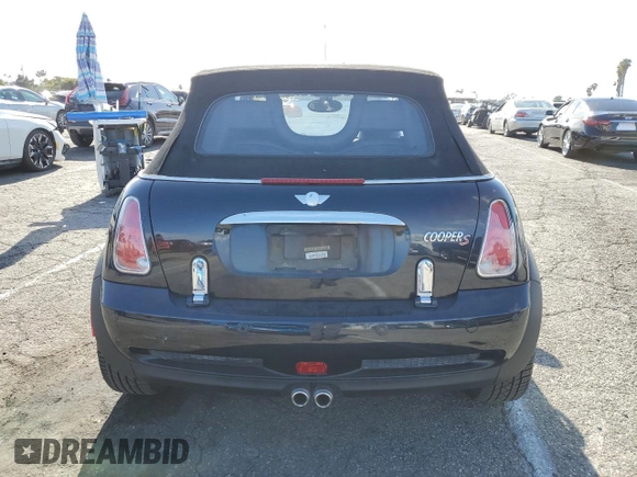 2006 MINI Convertible S with VIN WMWRH33536TK59272, listed as a Copart auction lot 51144475 with 46,024 mi miles and Salvage Title. Bid and sale history available at DreamBid. Image 6.