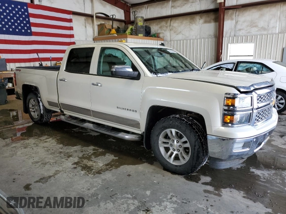 2014 Chevrolet Silverado 1500 LTZ with VIN 3GCUKSEC9EG201621, listed as a Copart auction lot 40653494 with 239,220 mi miles and Salvage Title. Bid and sale history available at DreamBid. Image 4.