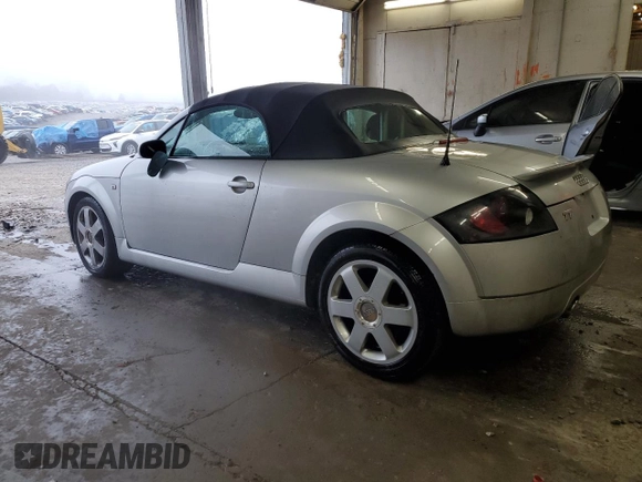 2002 Audi TT with VIN TRUTC28N621027450, listed as a Copart auction lot 42554585 with 111,027 mi miles and Salvage Title. Bid and sale history available at carsss.com. Image 2.
